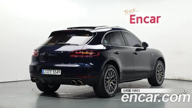 PORSCHE MACAN 2017 — 128 698 км, синий, Корея — под ключ — фото 2
