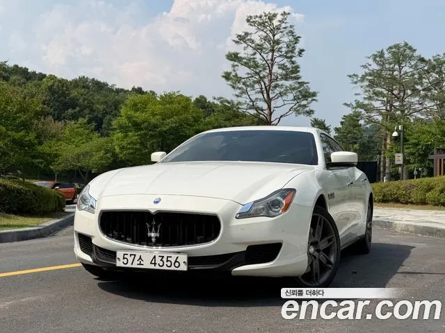 MASERATI QUATTROPORTE 2014 — 55 515 км, белый, Корея — под ключ — фото 1