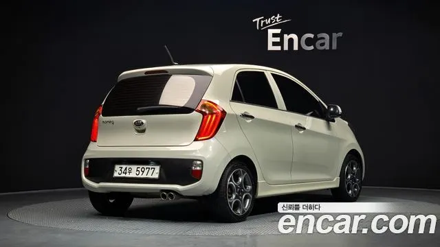 KIA MORNING 2015 — 106 370 км, белый-перламутр, Корея — под ключ — фото 2
