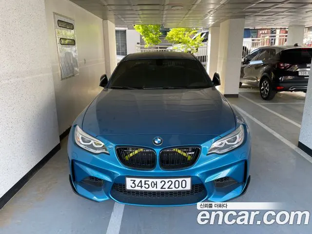 BMW M2 2017 — 82 000 км, синий, Корея — под ключ — фото 11