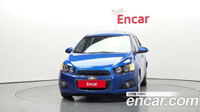 CHEVROLET AVEO HATCHBACK 2012 — 90 369 км, синий, Корея — под ключ — фото 3