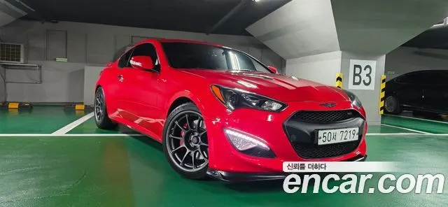 HYUNDAI GENESIS COUPE 2015 — 126 600 км, красный, Корея — под ключ — фото 1