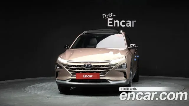 HYUNDAI NEXO 2024 — 34 138 км, светло-золотистый, Корея — под ключ — фото 3