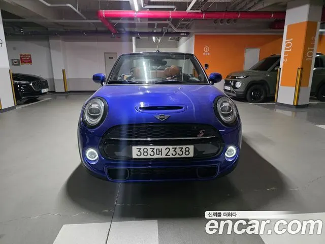 MINI COOPER S CONVERTIBLE 2020 — 134 000 км, синий, Корея — под ключ — фото 3