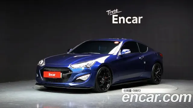 HYUNDAI GENESIS COUPE 2015 — 164 222 км, синий, Корея — под ключ — фото 1