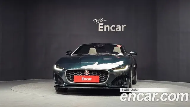 JAGUAR F-TYPE 2022 — 16 602 км, тёмно-зелёный, Корея — под ключ — фото 3