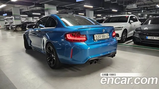BMW M2 2017 — 146 886 км, синий, Корея — под ключ — фото 4