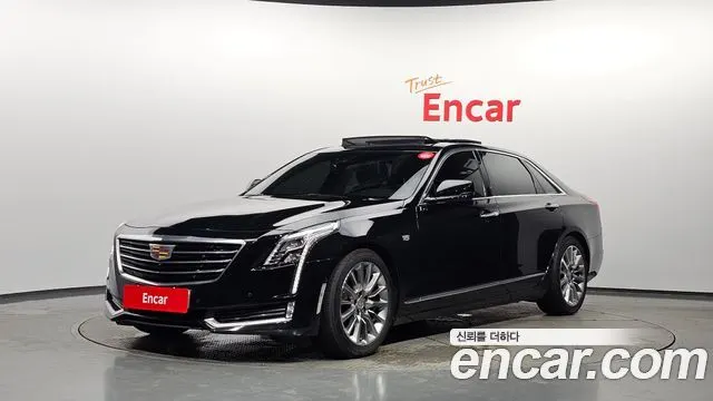 CADILLAC CT6 2018 — 97 802 км, чёрный, Корея — под ключ — фото 1