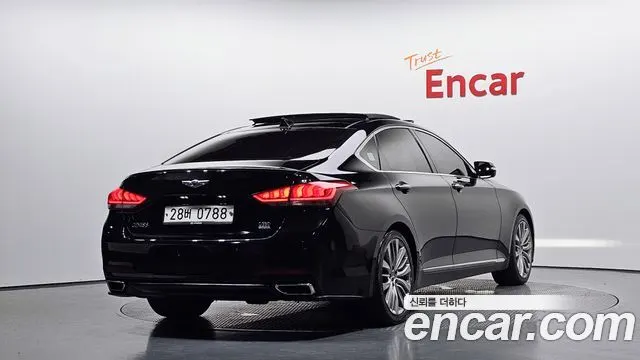 HYUNDAI GENESIS DH 2016 — 95 433 км, чёрный, Корея — под ключ — фото 1