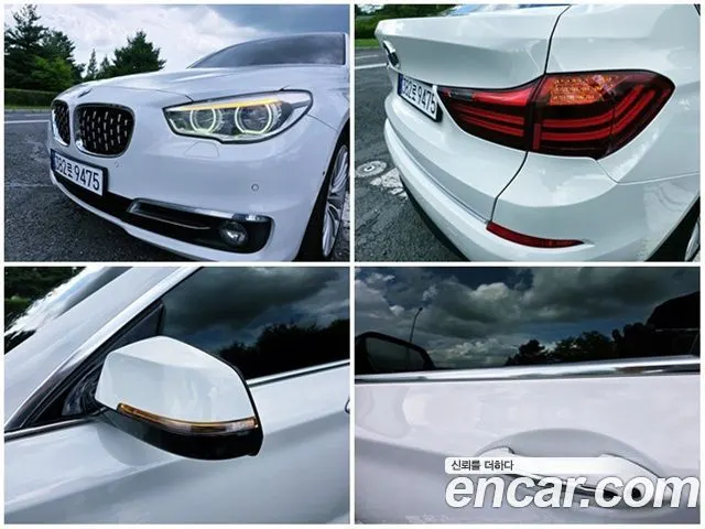 BMW 5 SERIES GT 2015 — 220 000 км, белый, Корея — под ключ — фото 6