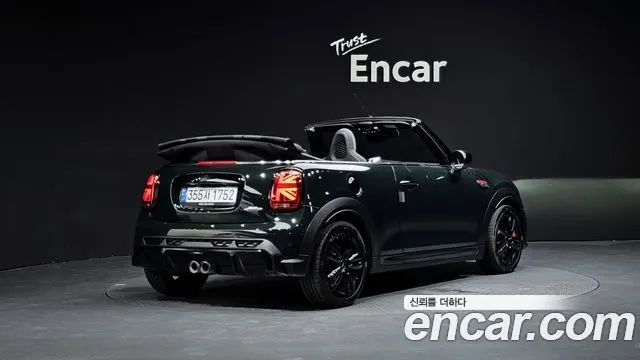 MINI COOPER S CONVERTIBLE 2024 — 23 832 км, тёмно-зелёный, Корея — под ключ — фото 1