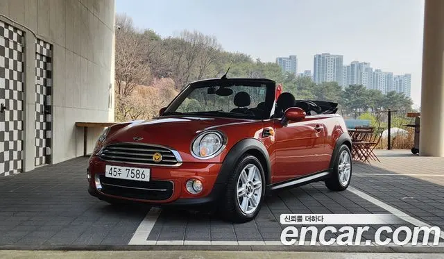 MINI COOPER CONVERTIBLE 2011 — 47 400 км, оранжевый, Корея — под ключ — фото 12