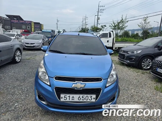CHEVROLET SPARK 2014 — 171 443 км, синий, Корея — под ключ — фото 1