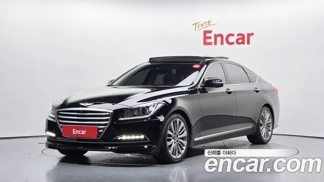 HYUNDAI GENESIS DH 2016 — 108 018 км, чёрный, Корея — под ключ — фото 1