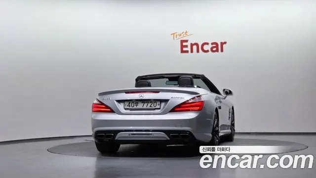 MERCEDES-BENZ SL-CLASS 2015 — 103 425 км, серебристо-серый, Корея — под ключ — фото 4