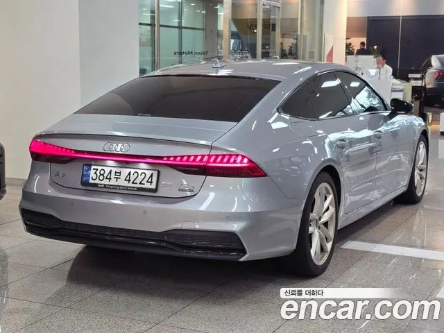AUDI A7 2023 — 28 050 км, серебристый, Корея — под ключ — фото 2
