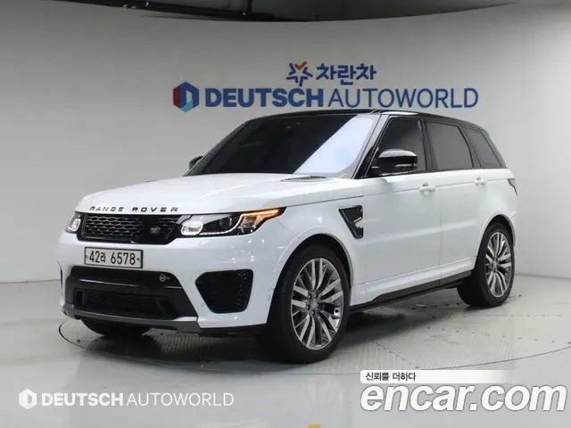 LAND ROVER RANGE ROVER SPORT 2017 — 48 460 км, белый, Корея — под ключ — фото 1