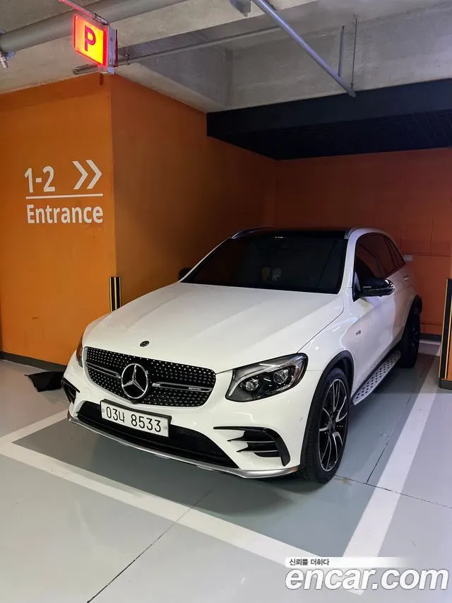 MERCEDES-BENZ GLC-CLASS X253 2018 — 65 000 км, белый, Корея — под ключ — фото 7