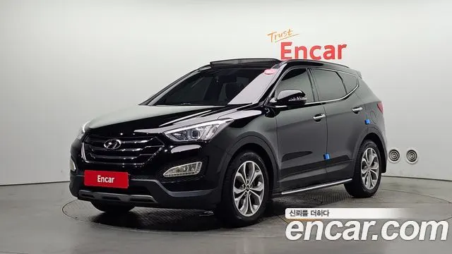 HYUNDAI SANTA FE 2015 — 140 591 км, чёрный, Корея — под ключ — фото 1