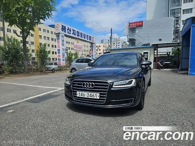 AUDI A8 2015 — 143 641 км, серый, Корея — под ключ — фото 2