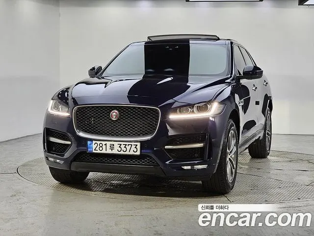 JAGUAR F-PACE 2017 — 148 234 км, синий, Корея — под ключ — фото 2