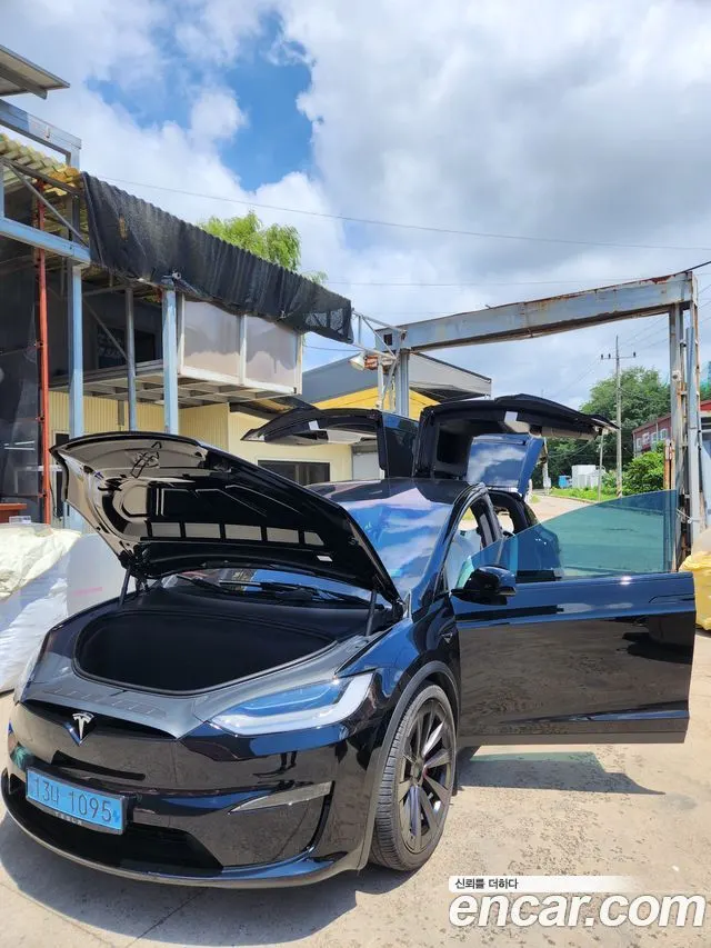 TESLA MODEL X 2023 — 41 000 км, чёрный, Корея — под ключ — фото 2