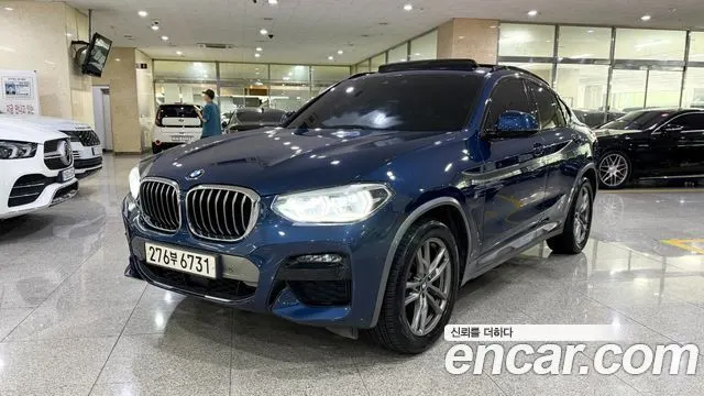 BMW X4 2020 — 65 518 км, синий, Корея — под ключ — фото 1