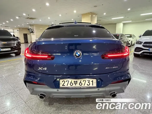 BMW X4 2020 — 65 518 км, синий, Корея — под ключ — фото 4
