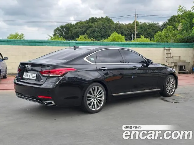 GENESIS G80 2019 — 165 000 км, чёрный, Корея — под ключ — фото 2