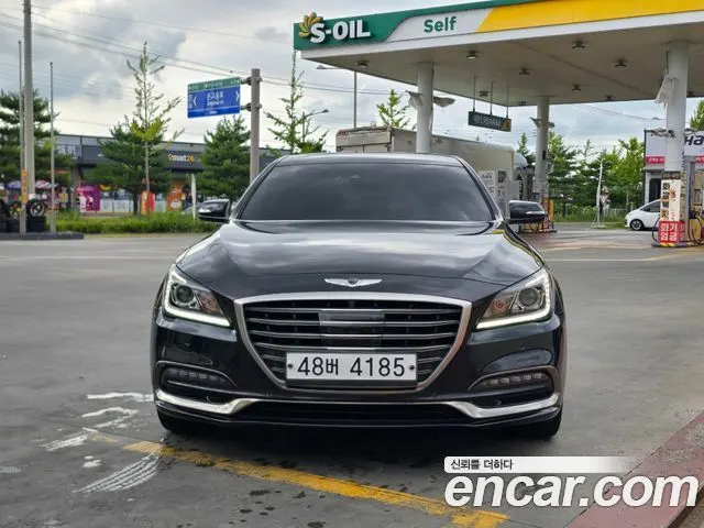 GENESIS G80 2019 — 165 000 км, чёрный, Корея — под ключ — фото 3