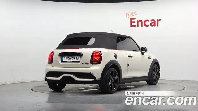 MINI COOPER S CONVERTIBLE 2022 — 57 264 км, белый-перламутр, Корея — под ключ — фото 1