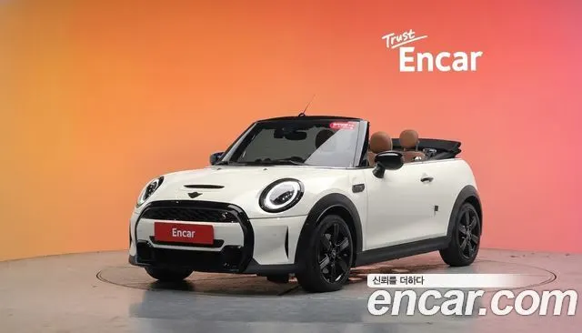MINI COOPER S CONVERTIBLE 2022 — 57 264 км, белый-перламутр, Корея — под ключ — фото 2