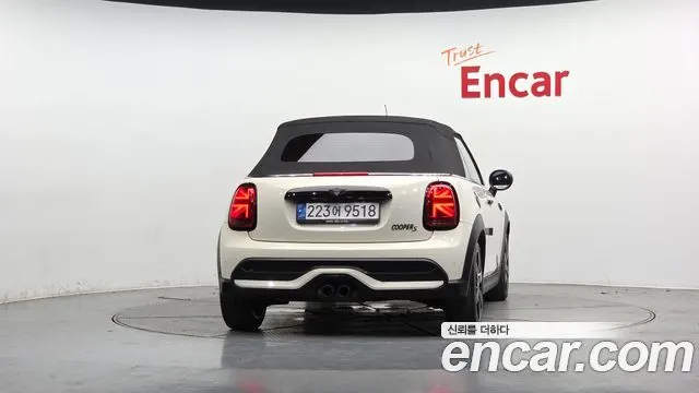 MINI COOPER S CONVERTIBLE 2022 — 57 264 км, белый-перламутр, Корея — под ключ — фото 4