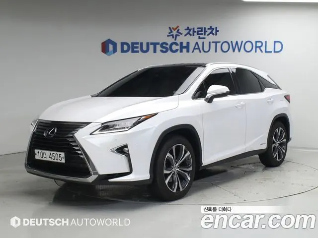 LEXUS RX450H 2017 — 77 557 км, белый, Корея — под ключ — фото 1