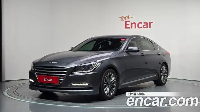 HYUNDAI GENESIS DH 2014 — 120 664 км, серебристо-серый, Корея — под ключ — фото 1