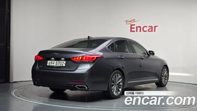 HYUNDAI GENESIS DH 2014 — 120 664 км, серебристо-серый, Корея — под ключ — фото 2