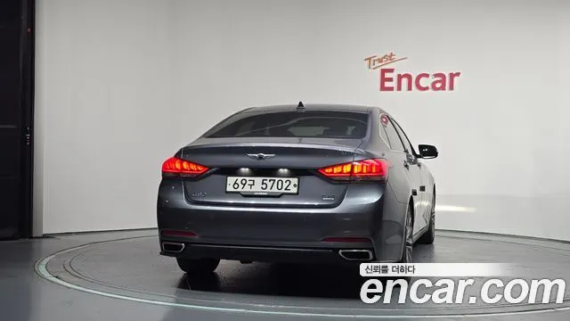 HYUNDAI GENESIS DH 2014 — 120 664 км, серебристо-серый, Корея — под ключ — фото 4