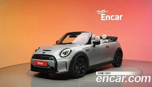 MINI COOPER S CONVERTIBLE 2023 — 27 221 км, серебристый, Корея — под ключ — фото 2