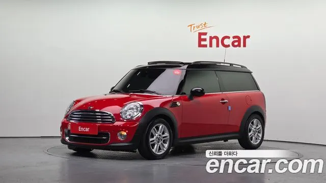 MINI COOPER D CLUBMAN 2014 — 82 283 км, красный, Корея — под ключ — фото 1