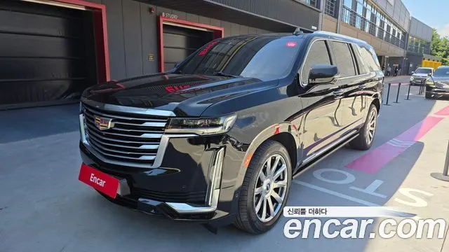 CADILLAC ESCALADE 2021 — 92 953 км, чёрный, Корея — под ключ — фото 1