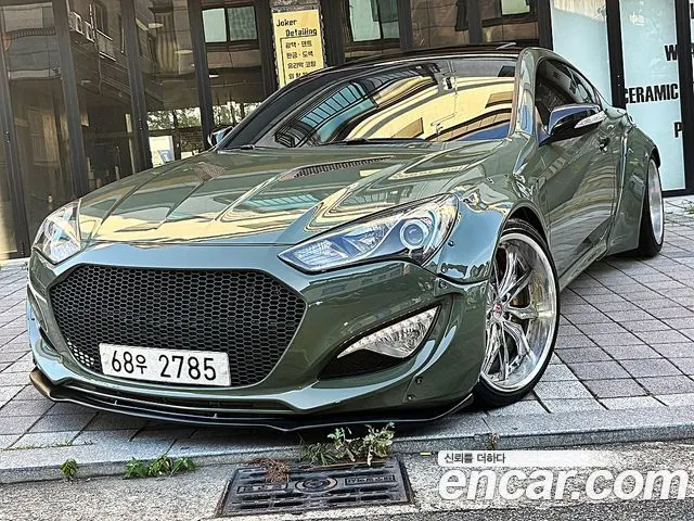 HYUNDAI GENESIS COUPE 2011 — 171 450 км, зелёный, Корея — под ключ — фото 1