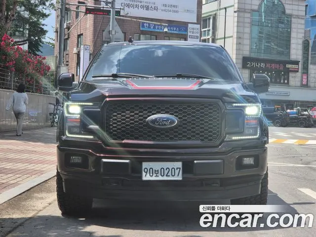 FORD F150 2018 — 184 000 км, бордовый, Корея — под ключ — фото 2