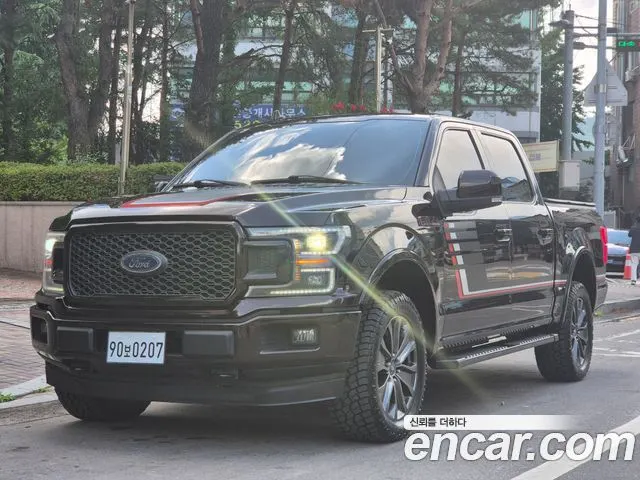 FORD F150 2018 — 184 000 км, бордовый, Корея — под ключ — фото 12