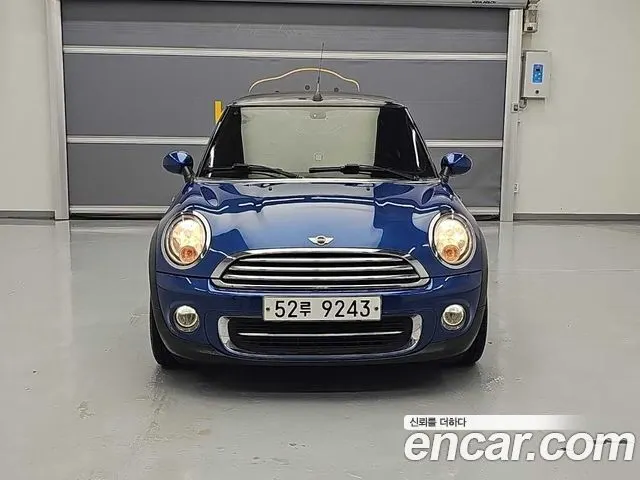 MINI COOPER CONVERTIBLE 2015 — 122 614 км, синий, Корея — под ключ — фото 1