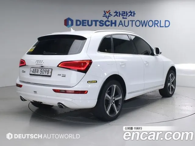 AUDI Q5 2015 — 165 320 км, белый, Корея — под ключ — фото 2