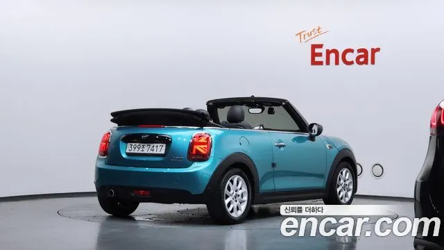 MINI COOPER CONVERTIBLE 2021 — 104 229 км, бирюзовый, Корея — под ключ — фото 2