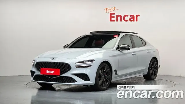 GENESIS G70 2022 — 38 655 км, белый-перламутр, Корея — под ключ — фото 1