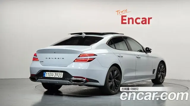 GENESIS G70 2022 — 38 655 км, белый-перламутр, Корея — под ключ — фото 2