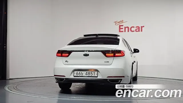 KIA K7 HYBRID 2017 — 122 524 км, белый, Корея — под ключ — фото 4