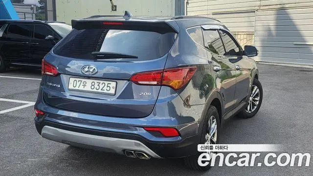 HYUNDAI SANTA FE 2018 — 119 000 км, синий, Корея — под ключ — фото 3